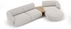 Micadoni Modulares Sofa Miley mit Recamiere 3-Sitzer Rechts Chenille Haga Hellgrau Bild 2