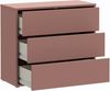 Forte ALICE SPRINGS Kommode 95 100, modernes Sideboard mit 3 Schubladen, Schlafzimmer, Wohnzimmer, Holzwerkstoff, Terrakotta, 94,8 cm breit x 83,1 cm hoch x 41,5 cm tief Bild 5