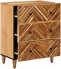 vidaXL Stauraumschränke Braun 60 x 33,5 x 75 cm Massivholz Mango 4018919 Bild 2
