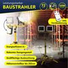 MASKO LED Baustrahler LED Fluter mit Stativ höhenverstellbar bis 202cm, 8000 Lumen Strahler, LED fest verbaut, Kaltweiß, 2x50W LED Arbeitsleuchte für drinnen & draußen, IP65, 5m Kabel Bild 2