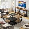 Tribesigns Couchtisch 100 x 100 x 50 cm Quadratischer Sofatisch, flacher Wohnzimmertisch Bild 4