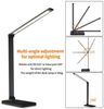 LQWELL Schreibtischlampe LED Schreibtischlampe Dimmbar Metallmaterial, LED fest integriert, 5 Farben & 10 Helligkeitsstufen Augenfreundliche Nachttischlampe, USB-Aufladung, Touch-Steuerung & Memory-Funktion Bild 3