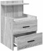 vidaXL Nachttische 2-tlg. mit 2 Schubladen Grau Sonoma 40x36,5x62 cm 858643 Bild 5