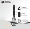 Kityhome Schneebesen Silikon Schneebesen Set 3 tlg 220°C für Antihaft, (30/26/23 cm),BPA frei,Spülmaschinenfest,PP und Silikon Material Bild 4