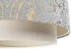 BPS Koncept DUM-009 Hängeleuchte DOBLO PVC-Kunststoff, gepolstert grau, creme-beige 1xE27 60W H:109cm Ø40cm dimmbar Bild 4