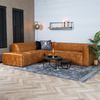 Bronx71 Ecksofa Memphis Samt ockergelb/cognac links Bild 3