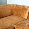 Bronx71 Ecksofa Memphis Samt ockergelb/cognac links Bild 5