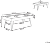 Couchtisch dunkler Holzfarbton rechteckig 100x60 cm WELTON Bild 2