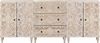 vidaXL Sideboard 3 pcs Weiß 60 x 33,5 x 75 cm Massivholz Mango 3310113 Bild 5