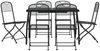 vidaXL 7-tlg. Garten-Essgruppe Anthrazit Streckgitter 3211813 Bild 2