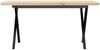 vidaXL Couchtisch X-Gestell 100x50x45,5 cm Massivholz Kiefer Stahl 3282754 Bild 4