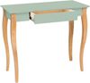 Ragaba Schreibtisch mit Schublade, MDF & Massives Buchenholz, 85x40 cm, Salbei Grün Bild 2