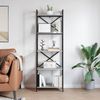 vidaXL Bücherregal Graues Sonoma 56 x 34 x 171 cm Holzwerkstoff 883865 Bild 4