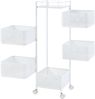 Rollwagen Sunndal mit 5 Ebenen 94,5x27x27cm Weiß [en. casa] Bild 4
