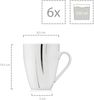 SÄNGER Kaffeebecher Set Bilgola Black Lines 6 teilig Bild 3