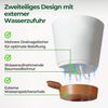 T4U 14cm Blumentopf mit Selbstbewässerung 3er-Set Weiß für Innen Balkongärten Bild 3