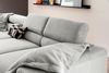 KAWOLA Sofa DELIA Ecksofa Cord hellgrau Recamiere links 74 x 219 x 276 cm Bild 2