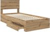 vidaXL Bettrahmen mit Kopfteil Artisan-Eiche 90 x 200 cm Holzwerkstoff 3410948 Bild 5