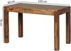 Esstisch MUMBAI Massivholz Sheesham 120 cm Esszimmer-Tisch Holztisch Design Küchentisch Landhaus-Stil dunkel-braun Bild 4