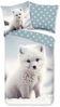 Good Morning Flanell Bettwäsche 135 X 200 cm + 1- 80 X 80 cm Toss baby polar fox weiß Bild 5