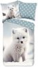 Good Morning Flanell Bettwäsche 135 X 200 cm + 1- 80 X 80 cm Toss baby polar fox weiß Bild 4