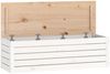 vidaXL Truhe Weiß 109x36,5x33 cm Massivholz Kiefer 823625 Bild 2
