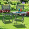Relaxdays Balkontisch klappbar mit Glas STRUK Bild 3