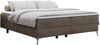 Boxspringbett - Doppelbett mit Multipocket-Matratze - LESS -200x200 - Braun Velours - H4 Bild 3