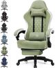 GTPLAYER Gaming-Stuhl Ergonomischer Gaming Sessel Schreibtischstuhl mit Stoffoberfläche (Pacekung), Federsitzkissen mit Fußstütze Bild 5
