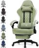 GTPLAYER Gaming-Stuhl Ergonomischer Gaming Sessel Schreibtischstuhl mit Stoffoberfläche (Pacekung), Federsitzkissen mit Fußstütze Bild 4