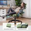 GTPLAYER Gaming-Stuhl Ergonomischer Gaming Sessel Schreibtischstuhl mit Stoffoberfläche (Pacekung), Federsitzkissen mit Fußstütze Bild 2