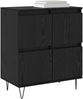 vidaXL Sideboards 3 pcs Schwarz Eichen-Optik 3394526 Bild 3