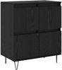 vidaXL Sideboards 3 pcs Schwarz Eichen-Optik 3394526 Bild 5