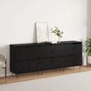 vidaXL Sideboards 3 pcs Schwarz Eichen-Optik 3394526 Bild 4