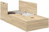 vidaXL Aufbewahrungsbettgestell mit Speicher Sonoma-Eiche 100 x 200 cm 3335351 Bild 2