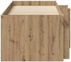 vidaXL Loft Bettgestell mit Schrank 3 Stk. Artisan-Eiche Holzwerkstoff 3423413 Bild 4