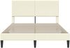 vidaXL Bettrahmen mit Kopfteil Creme 120 x 190 cm Cordstoff 42027722 Bild 4