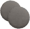 vidaXL Sitzkissen 2 pcs Hellgrau Ø30 x 13 cm Cordstoff 42014112 Bild 2