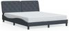 vidaXL Bettgestell ohne Matratze Dunkelgrau 160x200 cm Samt 3207930 Bild 2
