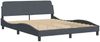 vidaXL Bettgestell ohne Matratze Dunkelgrau 160x200 cm Samt 3207930 Bild 4