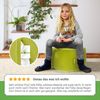 Green Bean® Sitzsack-Hocker 45x25cm mit EPS-Perlen Füllung - Sitz-Pouf für Sitzsäcke - Sitzhocker für Kinder und Erwachsene - Grün Bild 3