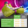 Green Bean® Sitzsack-Hocker 45x25cm mit EPS-Perlen Füllung - Sitz-Pouf für Sitzsäcke - Sitzhocker für Kinder und Erwachsene - Grün Bild 5