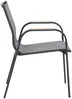 Vente-unique - ZEYVA Garden dining set Metall Grau - B 65 cm x H 86,5 cm x L 52 cm Bild 4