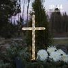 LED Grabkreuz ,Gravecross', Erdspieß, Batterie und Timer, warmweiß, H 41cm Bild 5