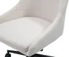 Vente-unique - MASURIE Office chair SamtStoff SchwarzBeige - B 58 cm x H 81 cm91 cm x L 51 cm Bild 5