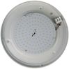 LED-Deckenleuchte rund, Schliffglas satiniert, Dekorring Nickel matt, Ø 35cm Bild 4