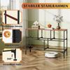 WLIVE Kommode Kommode mit Schubladen aus Stoff, Boho Vintage Schubladenschrank (Wohnzimmer & Flur, Holzoptik & Stoffschubladen, 5), dekorativer Aufbewahrungsschrank Bild 3