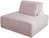 KAWOLA Hocker WIOLO SOFT Polsterhocker mit Rückenkissen Cord rosa 84 x 111 x 111 cm Bild 3