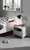 Nachtkonsole Karalynn 50x39x42 Nachtkommode MDF Weiß Bild 3