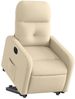 Relaxsessel, Fernsehsessel, Schlafsessel mit Aufstehhilfe Elektrisch Creme Stoff Bild 3